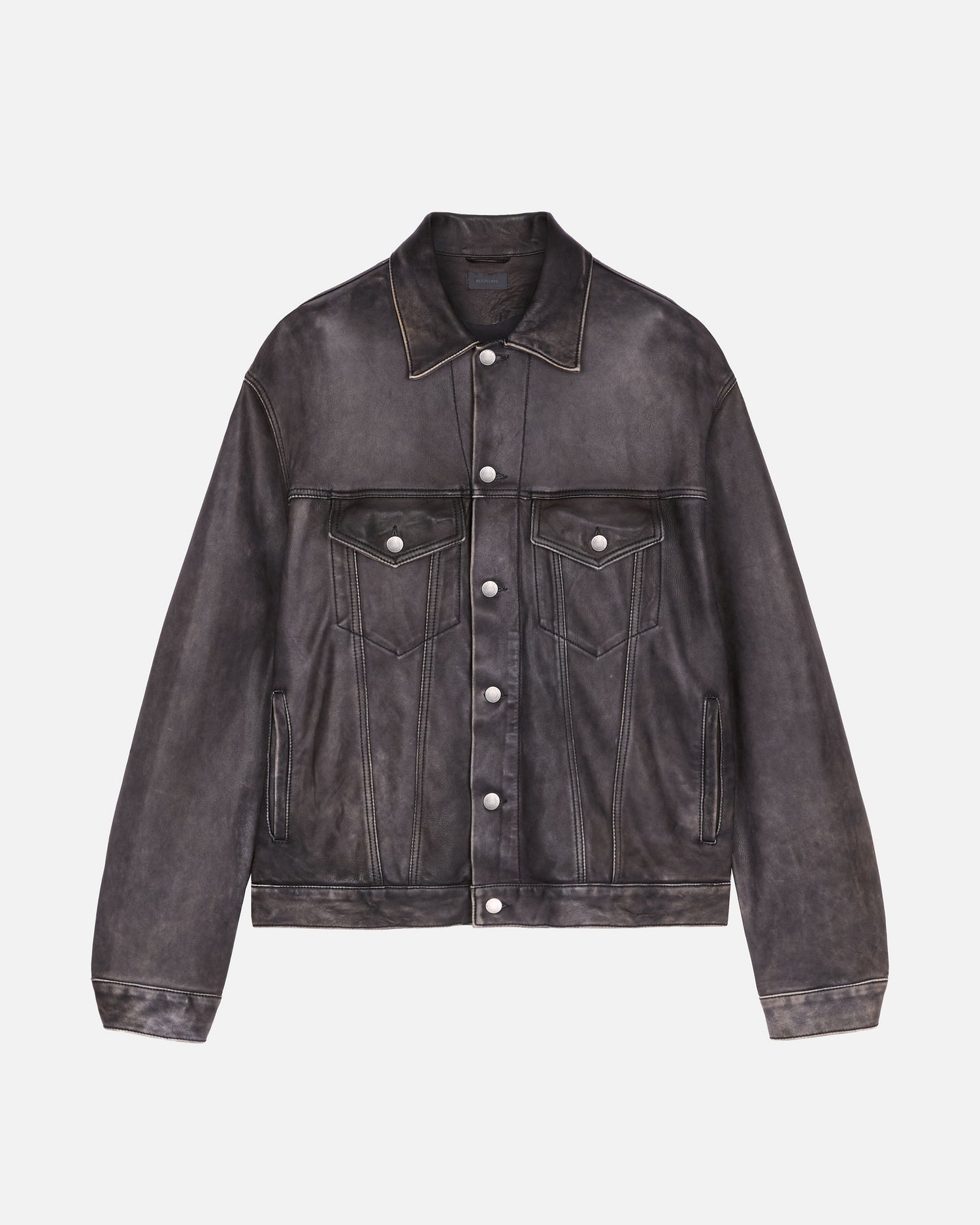 SAGE VINTAGE LEATHER JACKET // VINTAGE BLACK