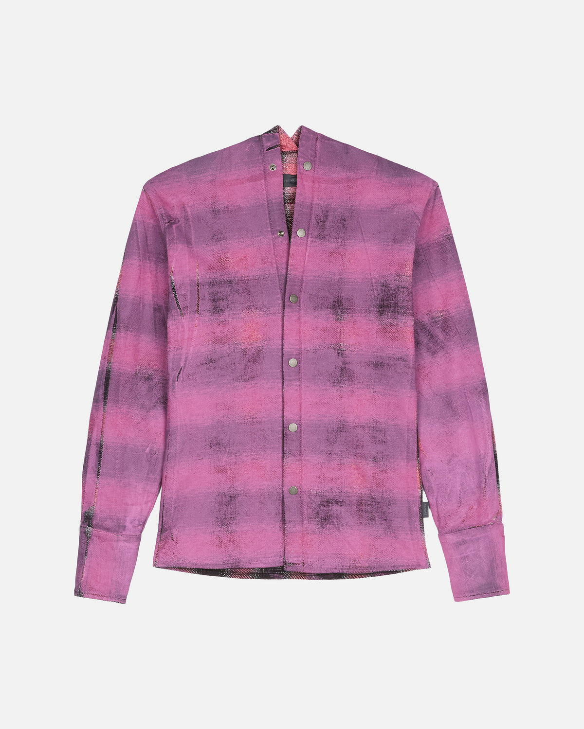 SHONA SHIRT // DIGITAL CHECK BLACK FUXIA
