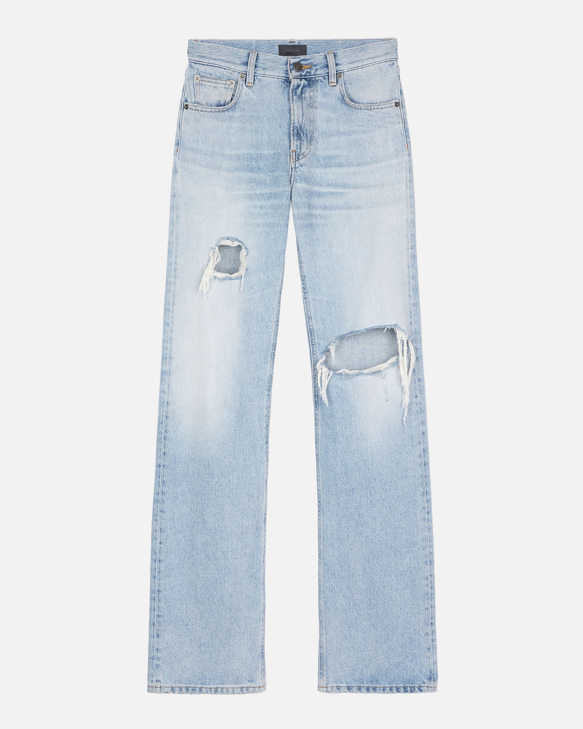 STAR BROKEN DENIM JEANS // MARFA BLUE
