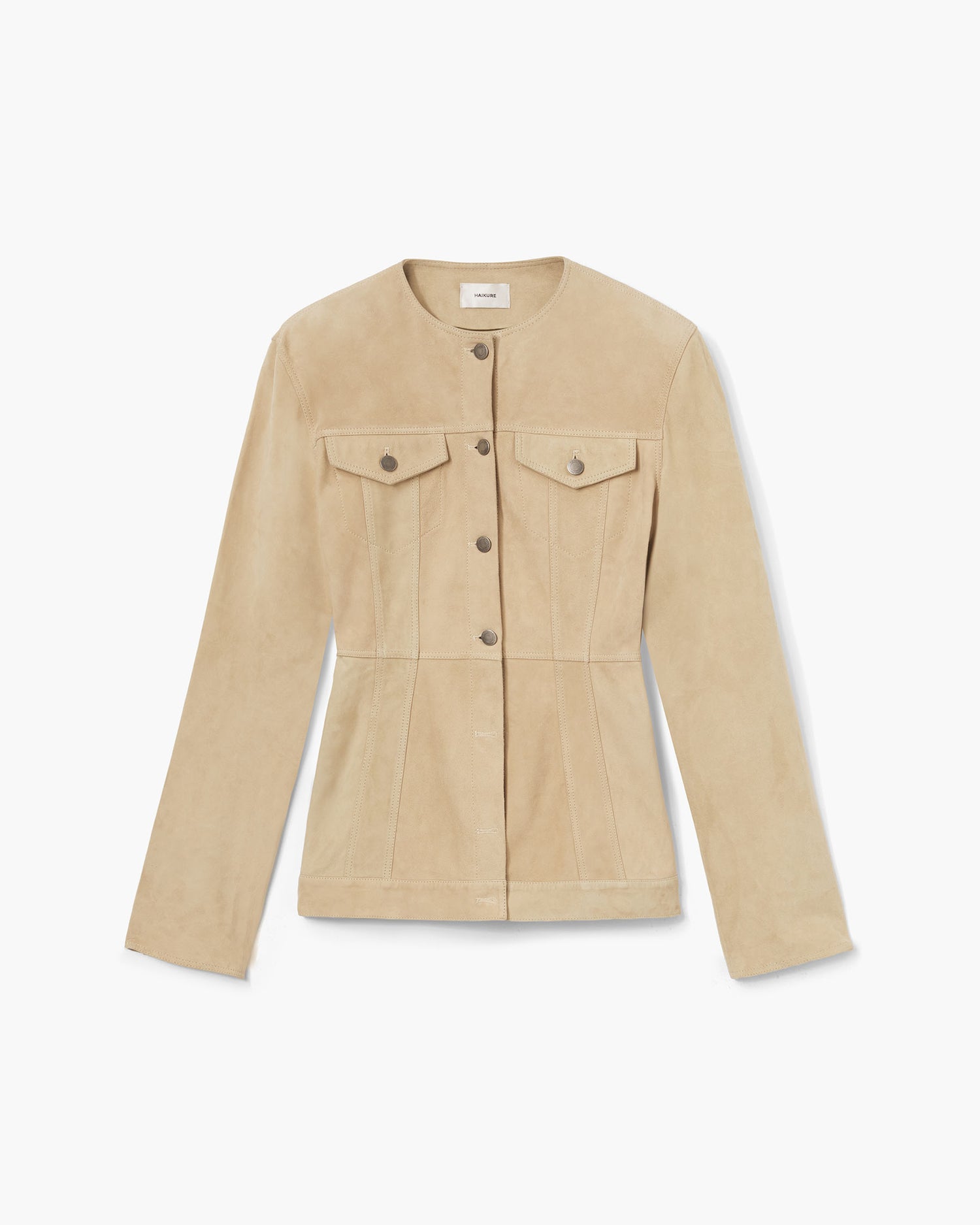 TEMPLE SUDE JACKET // BEIGE