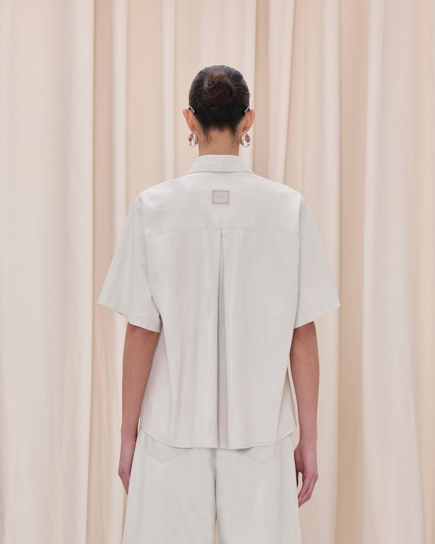 AVRIL WRINKLED SHIRT // WHITE