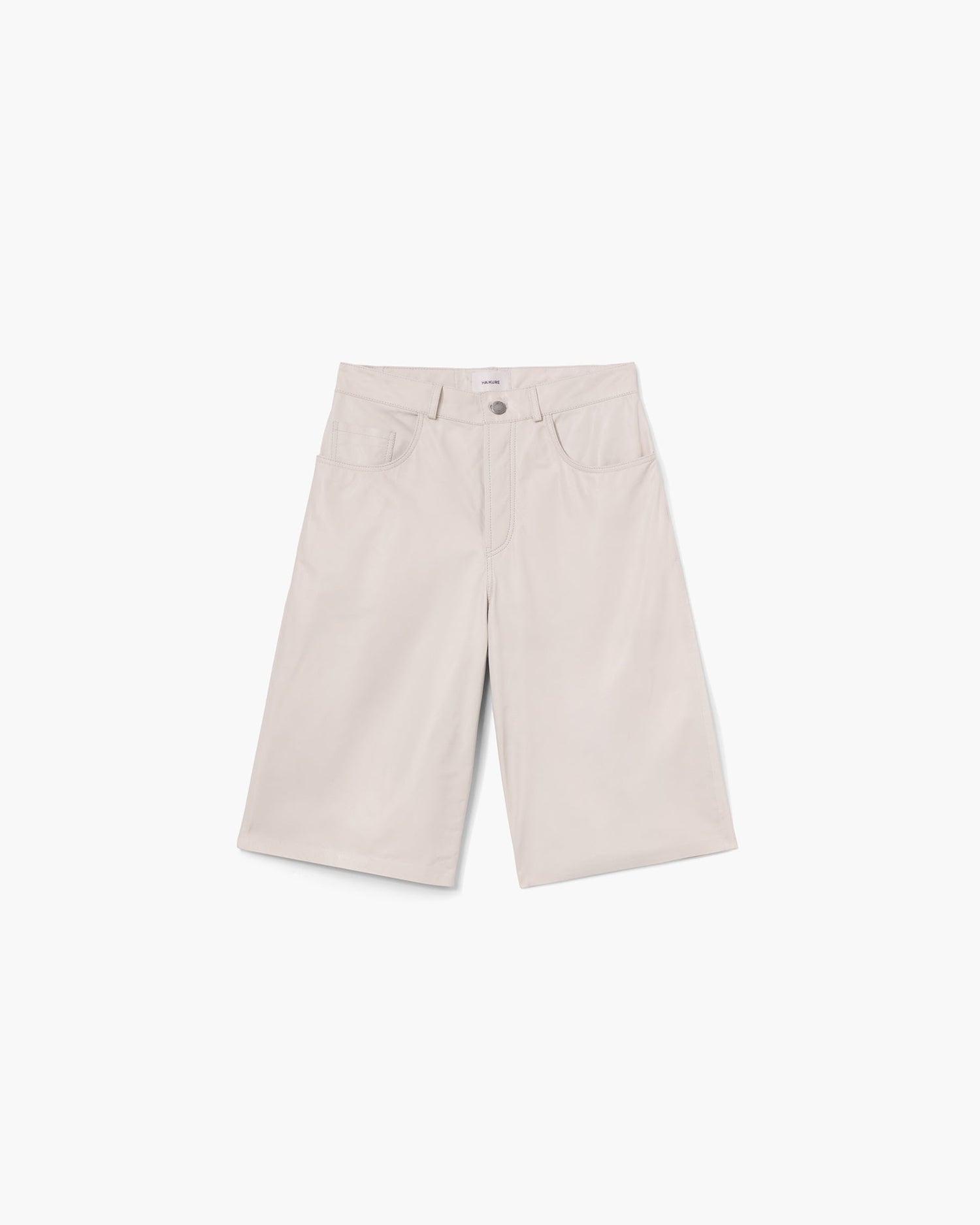 NEW BECKY WRINKLED BERMUDA // WHITE