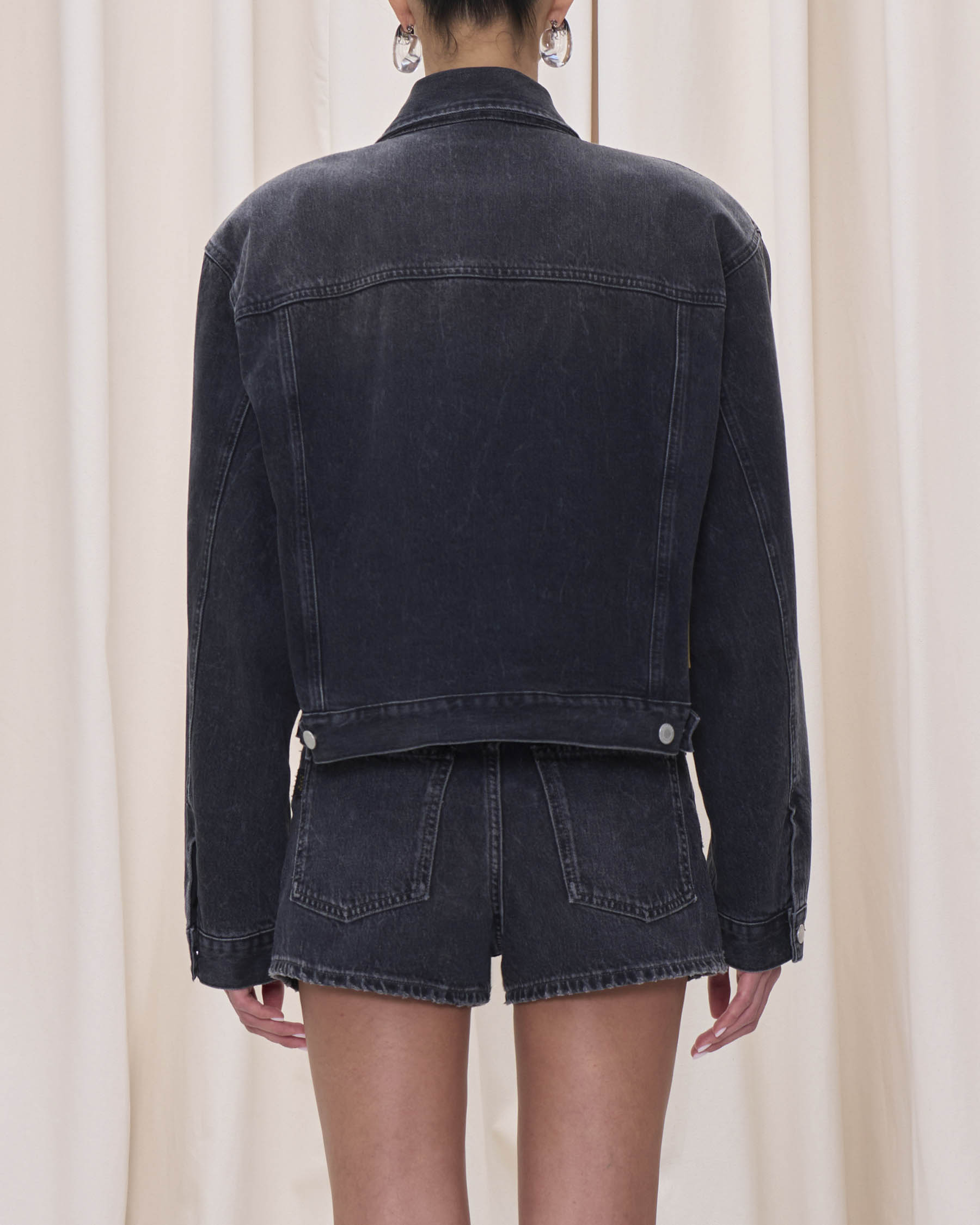 RENEE JACKET // AUTHENTIC BLACK WASH – Haikure
