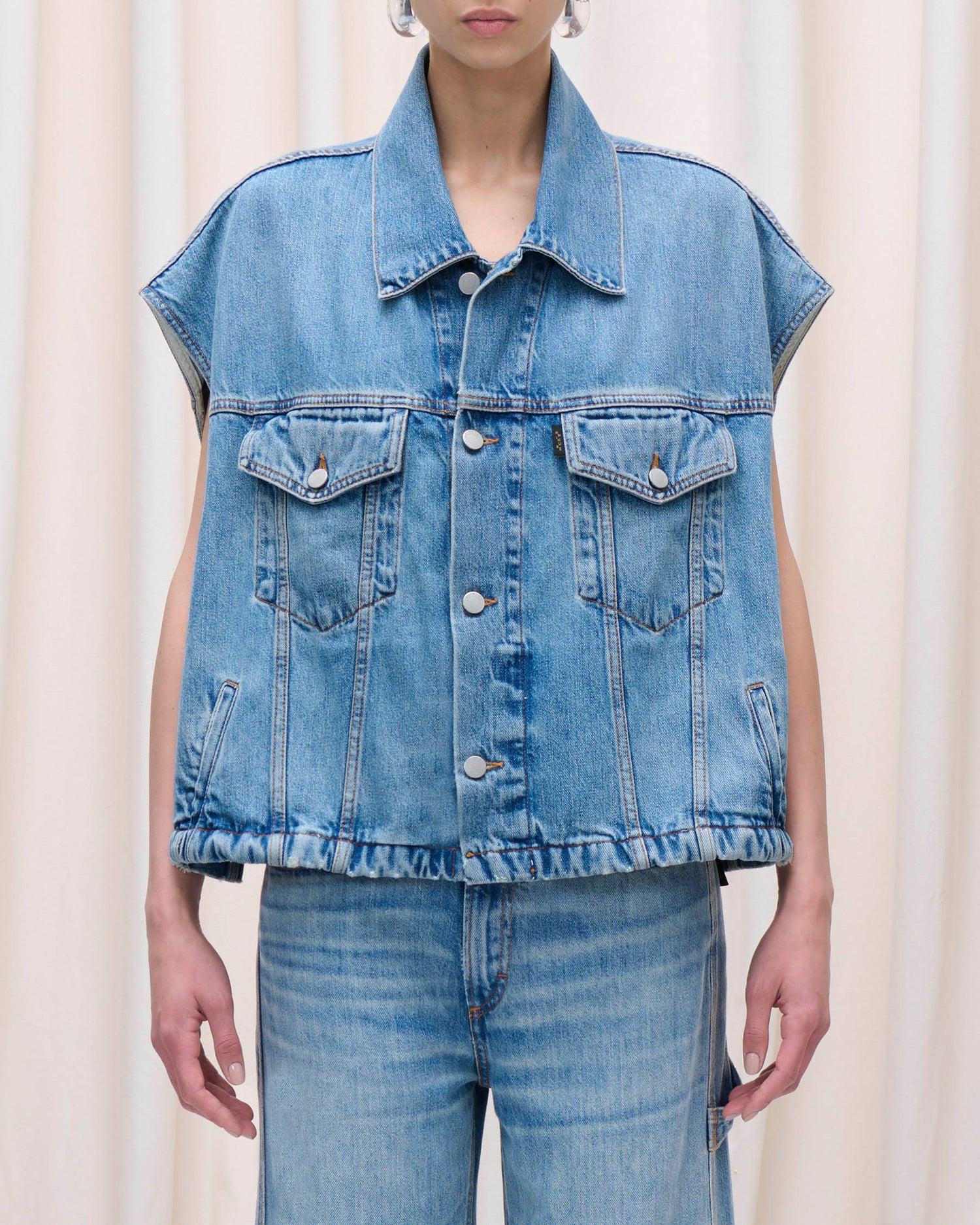 GAIL VEST // MEDITERRANEAN BLUE