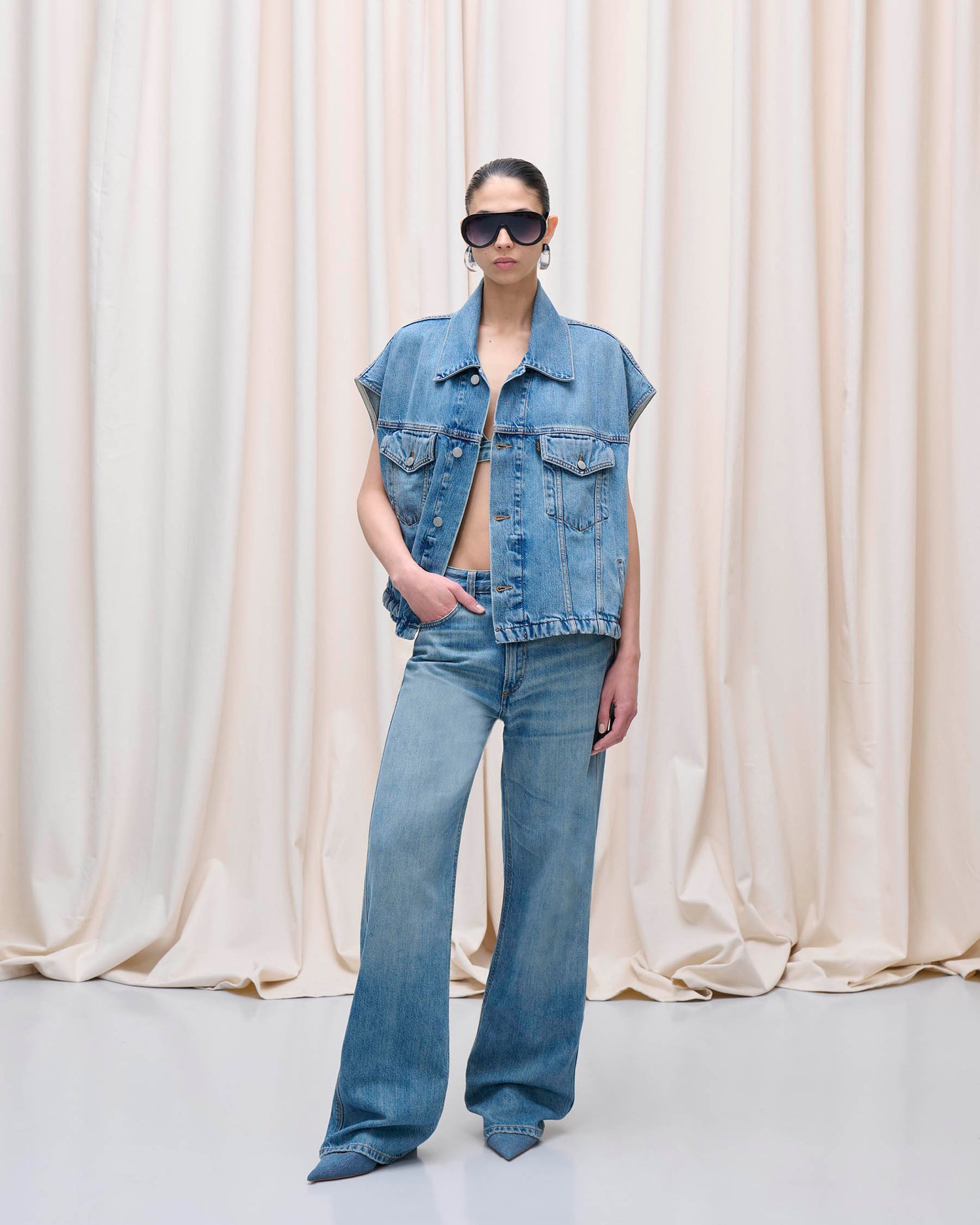 GAIL VEST // MEDITERRANEAN BLUE