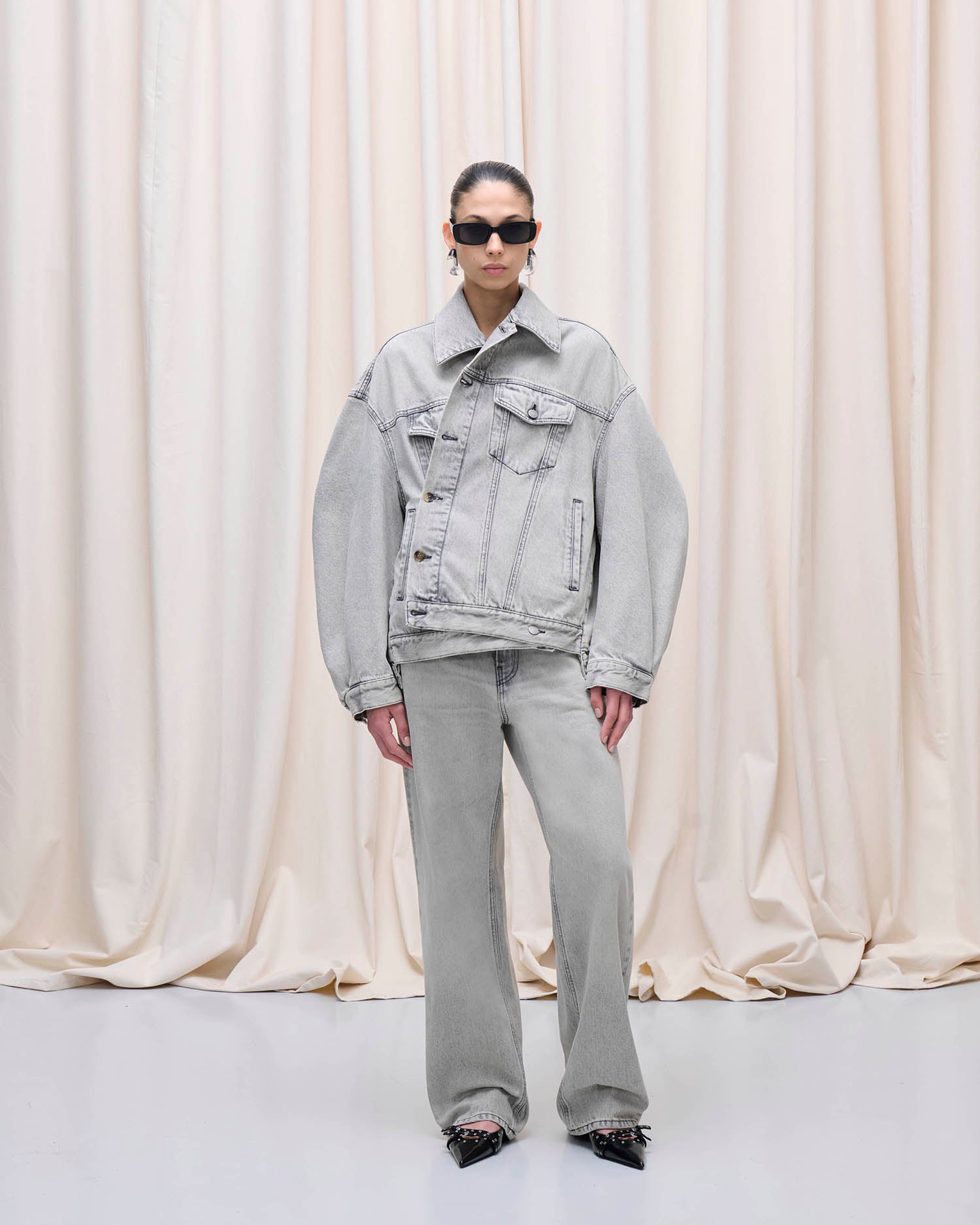JANET JACKET // PEARL GREY