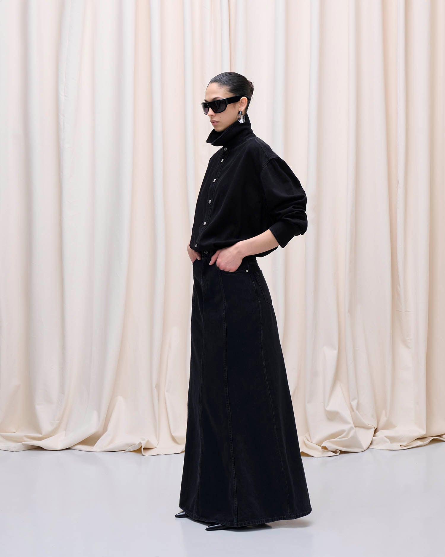 JOS LONG DRESS // BLACK WASH