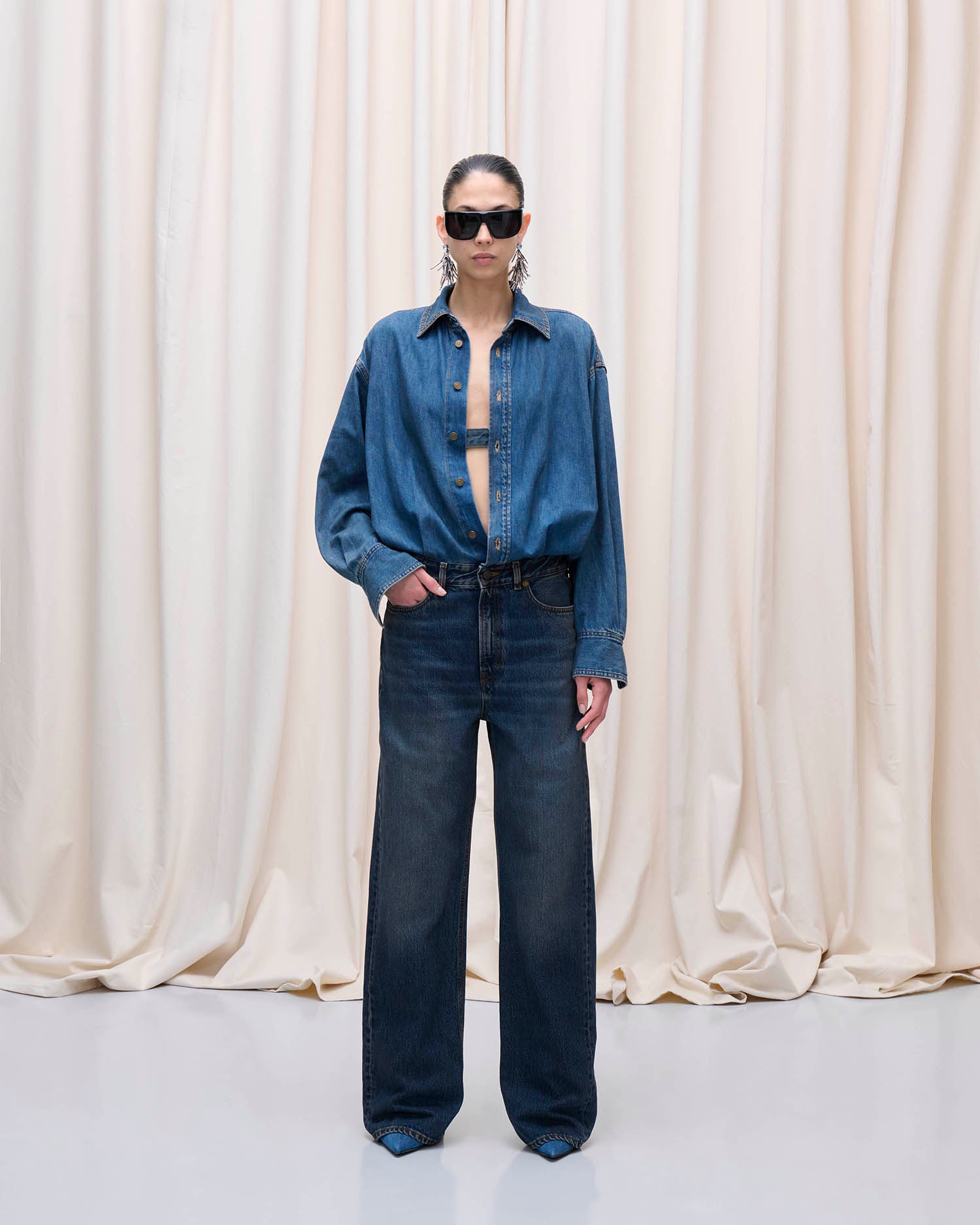 TESSIE JUMPSUIT // OIL BLUE